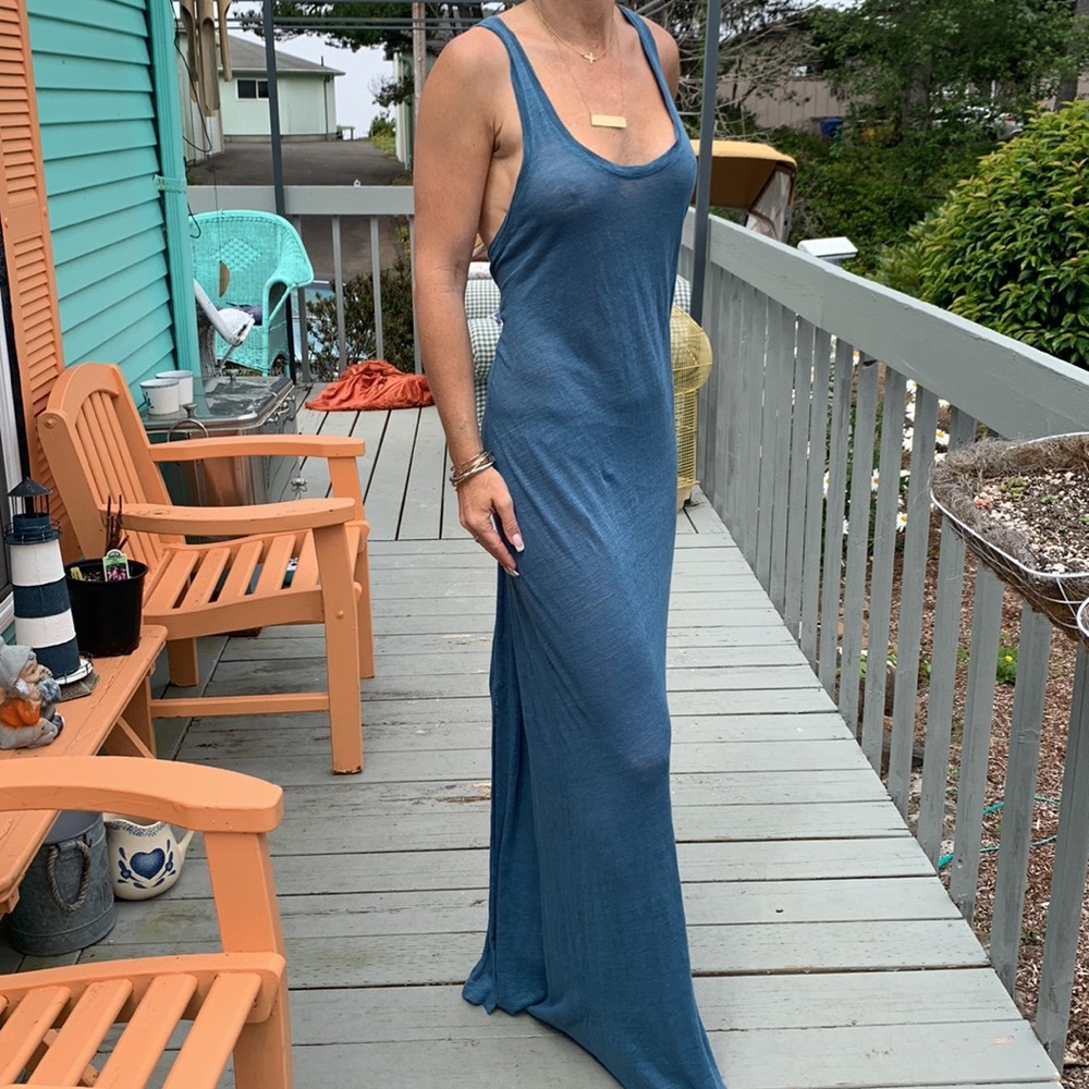 Linen blue Maxi - Picture 2 of 6